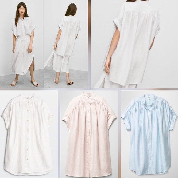 🇨🇦 Aritzia Wilfred Cabernet Wine Button-Up Bertillion Blouse - Picture 14 of 16